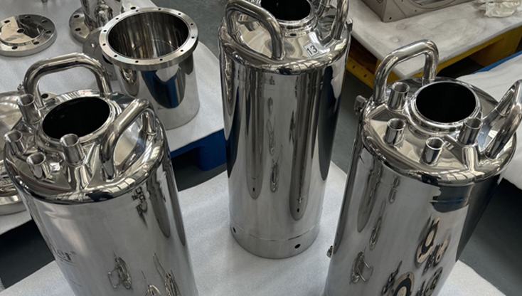 小口径容器的内面电解抛光